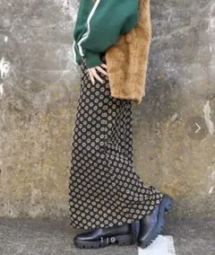 FREAK'S STORE フラワーストレッチマーメイドスカート