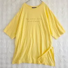 w closet Tシャツ F イエロー オーバーサイズ 綿100 ゆったりのサムネイル