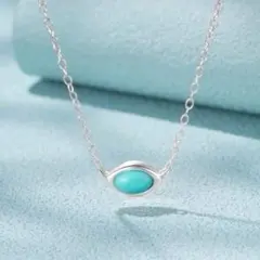 X738 ネックレス レディース シルバー k18 ターコイズ S925