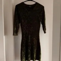 ミニワンピース　ベロア