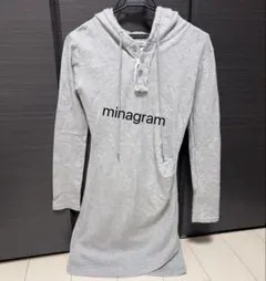 ANDMARY mary logo mini dress gray グレー - メルカリ