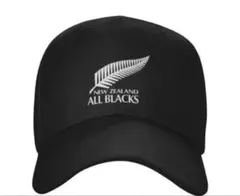 帽子/キャップ『NEWZEALAND オールブラックス　黒』検：ラグビー