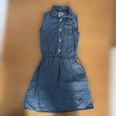 EDWIN デニム ノースリーブ ワンピース 130cmのサムネイル