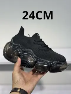 grounds グラウンズ スニーカー 女性用 黒25.5CM grounds スニーカー / グラウンズ/OYSTER TWIST BLK レディース