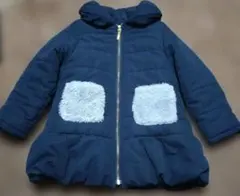 THE SHOP TK ネイビー 中綿コート 120cm