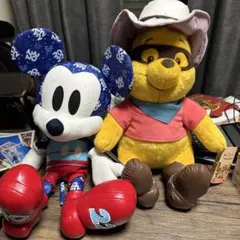 ミッキーマウス くまのプーさん ぬいぐるみ セット タグ付き　※送料込み