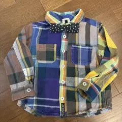 F.O.KIDS チェック柄長袖シャツ 100cm
