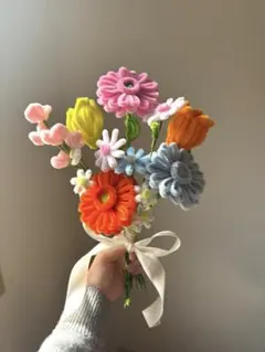 モールフラワー　花束　ブーケ　ハンドメイド