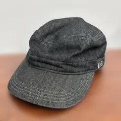 ★美品★ニューエラワークキャップブラックデニムWM01サイズ7¼57.7cm