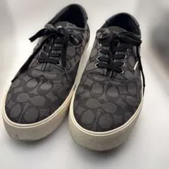 【直営店購入・箱付】COACH コーチ スケート レースアップ スニーカー 27
