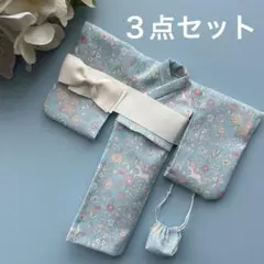 22cmドール服 浴衣3点セット〈紺 あじさい〉 - メルカリ