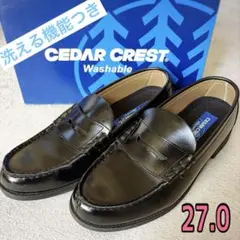 早いもの勝ち　CEDAR CREST ブラック ローファー　洗える　27cmのサムネイル