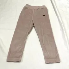 美品 ベロアタッチくすみピンクパンツ