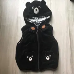 ミキハウス　ダブルbのフリースリバーシブル　なりきりベスト110