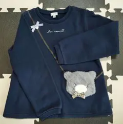 AnyFam　猫裏起毛カットソー 130cm