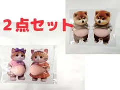 【２点セット】おなかぷにぷにシール かわいい 猫 柴犬 立体 3D ステッカー