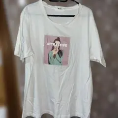 WEGO プリントホワイトTシャツ