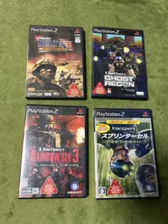 読込確認済み スプリンターセル、コンフリクトデルタ、他FPSゲーム4本セット