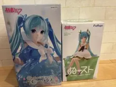 初音ミク フィギュア ぬ〜スト　ぬーどるストッパー　レイニーダンス　2点セット