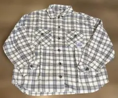 メゾピアノジュニア　オーバーサイズチェックシャツ