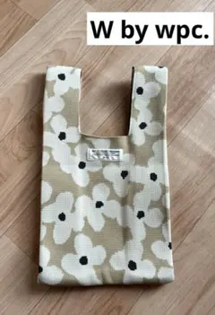 ほぼ未使用⭐︎W by wpc. ニットトートバッグ