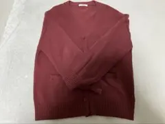 wego スクールカーディガン レッドワイン 学生服 赤