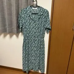 エムズエキサイト 花柄ワンピース グリーン 緑 Mサイズ