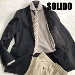 Ｌ相当【未使用級】SOLIDO ソリード グレーテーラードジャケットのサムネイル