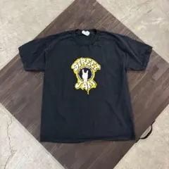 7SM1【JERZEES】90'sストリート系　プリトTシャツ　黒古着usedのサムネイル