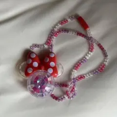 ミニーマウス LEDライト付きネックレス