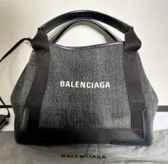 ♡BALENCIAGA♡ 激レア トートバッグ ブラック　ネイビーカバス　デニムのサムネイル