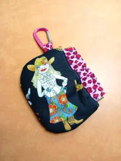 ミニバネポーチ／ハンドメイド／ロラライハリスのサムネイル