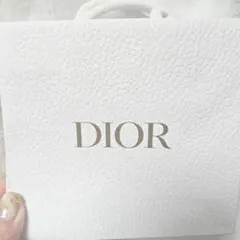 DIOR ホワイト紙袋 ゴールドロゴ