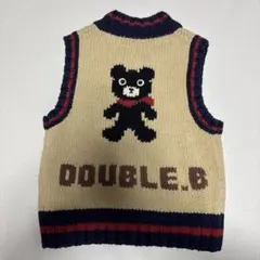 MIKIHOUSE ダブルビー　ニットベスト　100cm