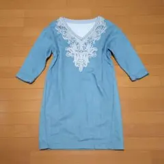 秋冬 GRACE CONTINENTAL 刺繍ワンピース サイズ38