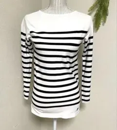 オーシバル　長袖カットソー パネルボーダー バスクシャツ　ラッセル