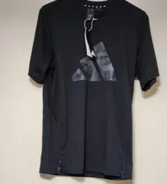 【新品未使用】adidas 半袖TシャツL ブラック タグ付 AEROREADY