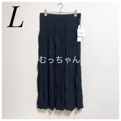 【新品】 ユニクロ UNIQLO イネス ツイスト プリーツ ロング スカート