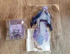 星導ショウ 極楽湯 アクスタ 銭湯錠風アクキー 2点セット