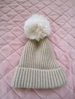 モコモコ ボンボン ニット帽
