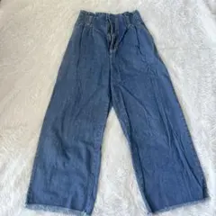 デニムワイドパンツ