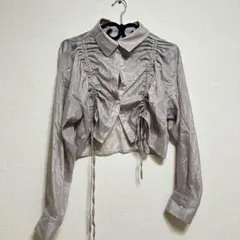 GRL シアー シャツ リボン