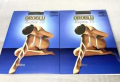 新品2足　オロブル　OROBLU ストッキング　M （L）　タイツ 70デニール