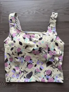 スクエアショートタンク　Mサイズ　イエローオレンジ