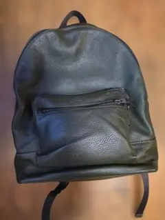 COACH　ダークグリーン レザー リュック