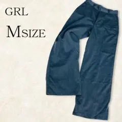✨GRL✨グレイル センタープレス ストレートパンツ グレー M