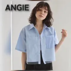ANGIE/アンジェ チュールレイヤードクロップド丈半袖シャツのサムネイル