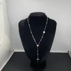 044 カラフルビーズ 星型ペンダント ネックレス