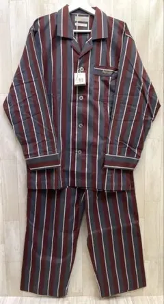 未使用 タグ付 Aquascutum アクアスキュータム ストライプ パジャマ
