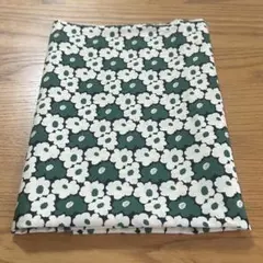 ミニモモ花　グリーン　ブロード　コットンこばやし　う早この布